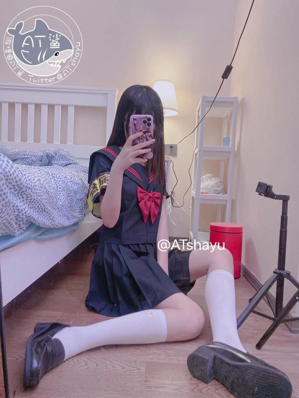 AT鲨 - 不守纪律的风纪委员 [51P,1V-20MB] tg@simisebaisi 【丝足阁】016.webp